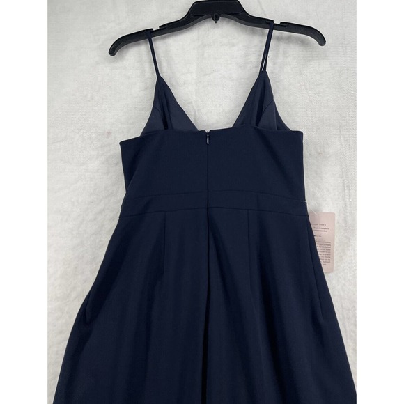 BHLDN Caron Dress Crepe Midi Dress in Midnight - Picture 7 of 9